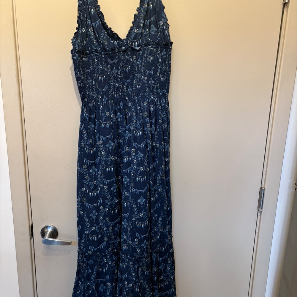 Hill House Home The Dottie Nap Dress Navy Charm Scallop in XL NWOT - Picture 5 of 6